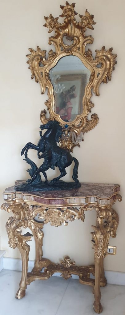 Mobili Stile Luigi XV , Consolle con Specchiera Luigi XV